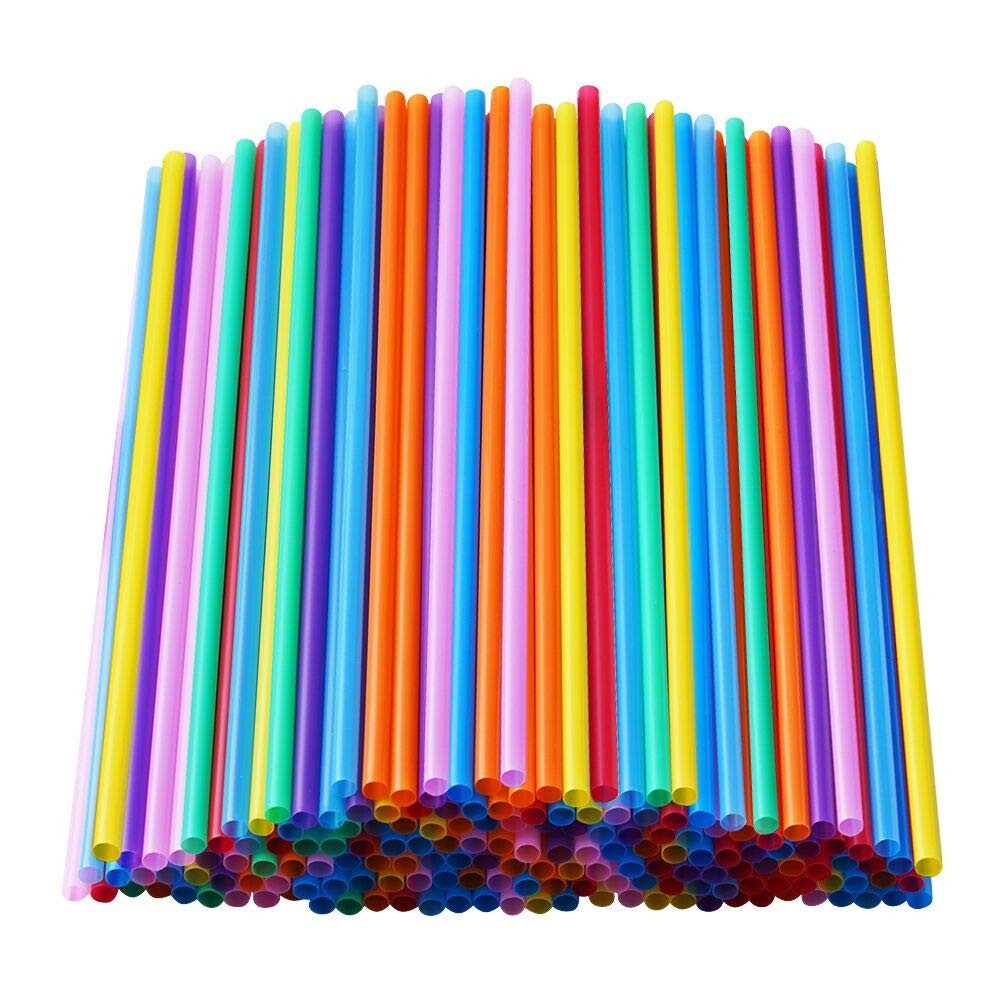 200 Pcs Colorful Plastic Long 10.2×0.23 Inch (Pack of 200),