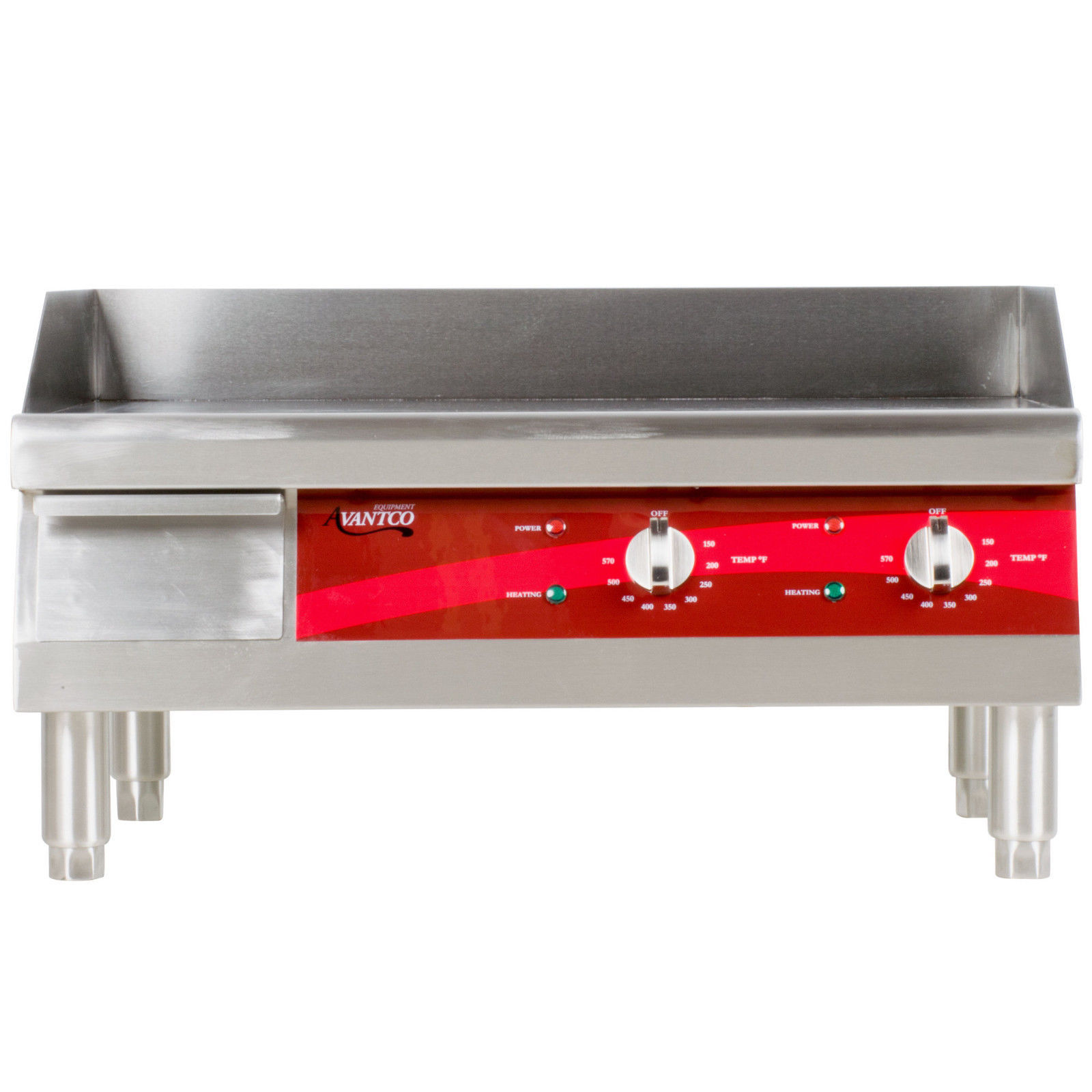 Avantco EG24N 24″ Electric Countertop Commercial Stainless Griddle 208v / 240v