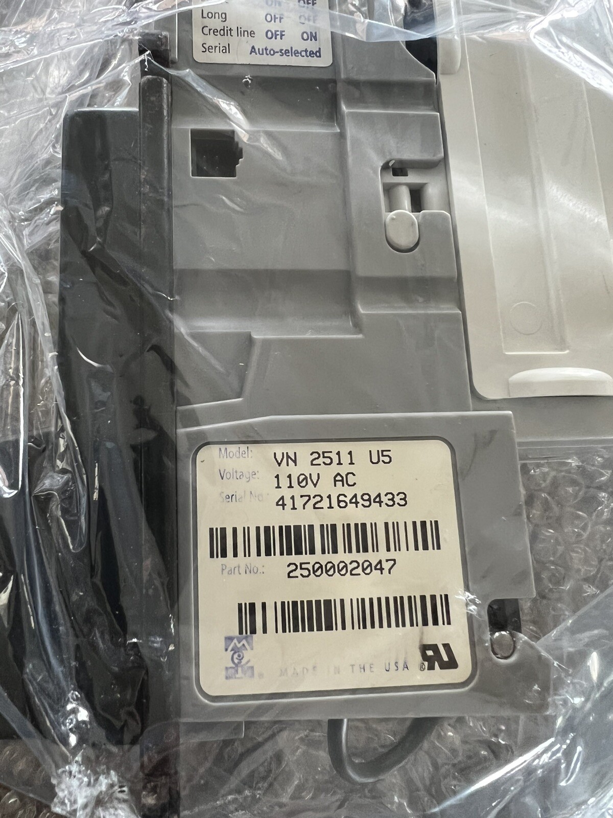 Mars VN 2511 – 110v – $1 – Refurbished. 1 Year Warranty!