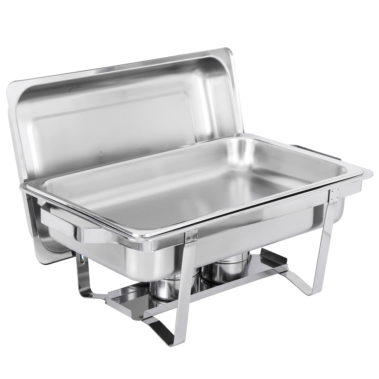 6 Pack Chafing Dish Buffet Set 8 Qt Stainless Steel Chafer Catering Warmer Set
