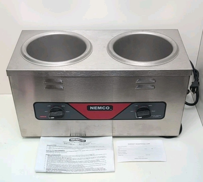 Nemco 6120A 4qt Counter Top Twin Warmer BARGAIN