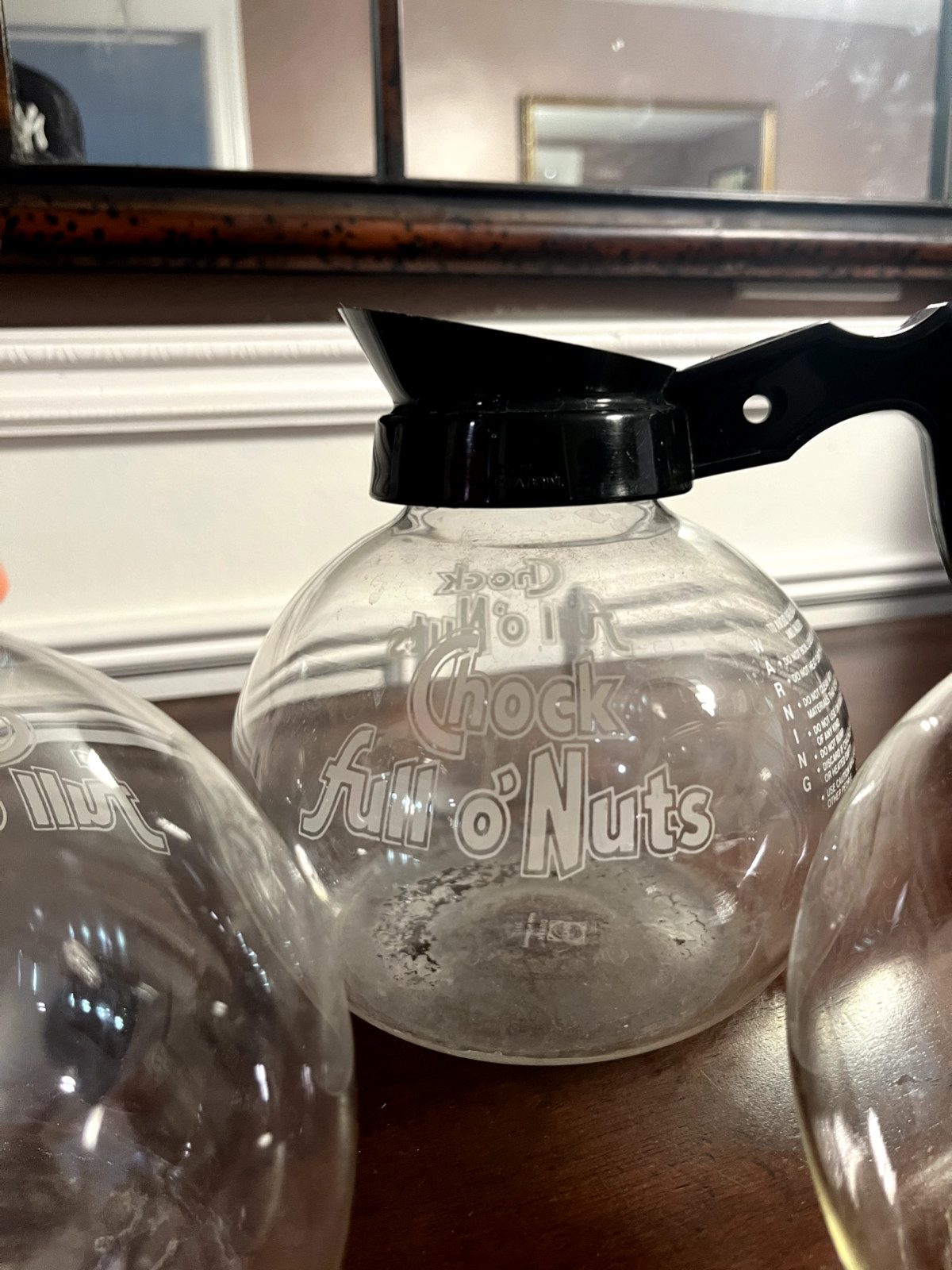 4 Glass Coffee Pots/Decanter – 64 oz. Commercial – Black & Orange 3 REG 1 DECAF