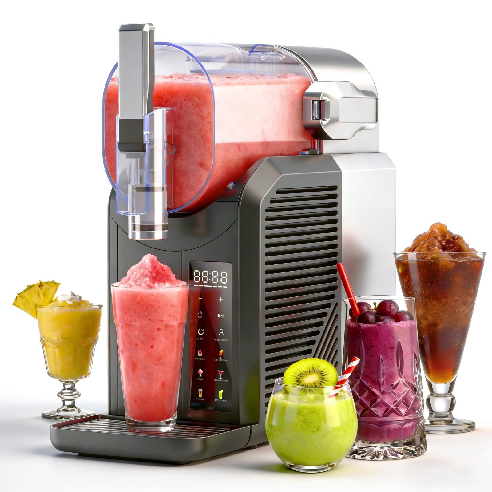 2L Slushie Machine for Home & Party | Frozen Drink Maker, Self-Cleaning, No Ice