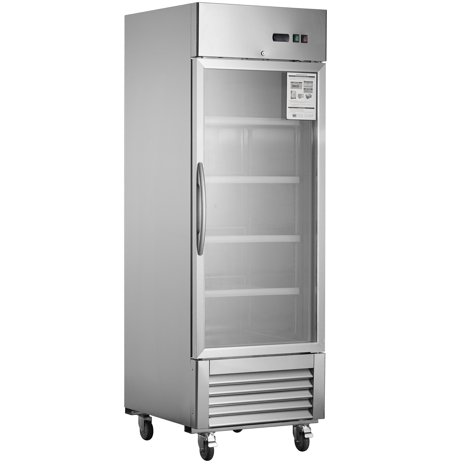 27»W Commercial Merchandiser Refrigerator | 18.7 Cu.ft 1 Glass Door Cooler