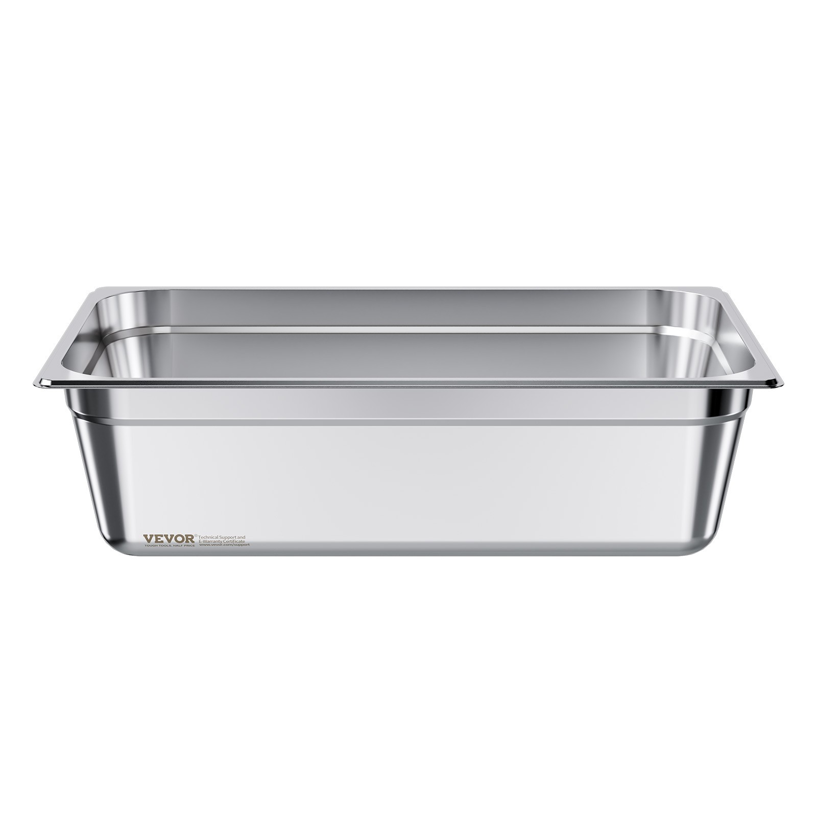 VEVOR Full Size Hotel Pan Steam Table Pan 6 Inch Deep Stainless Steel 1 Pack
