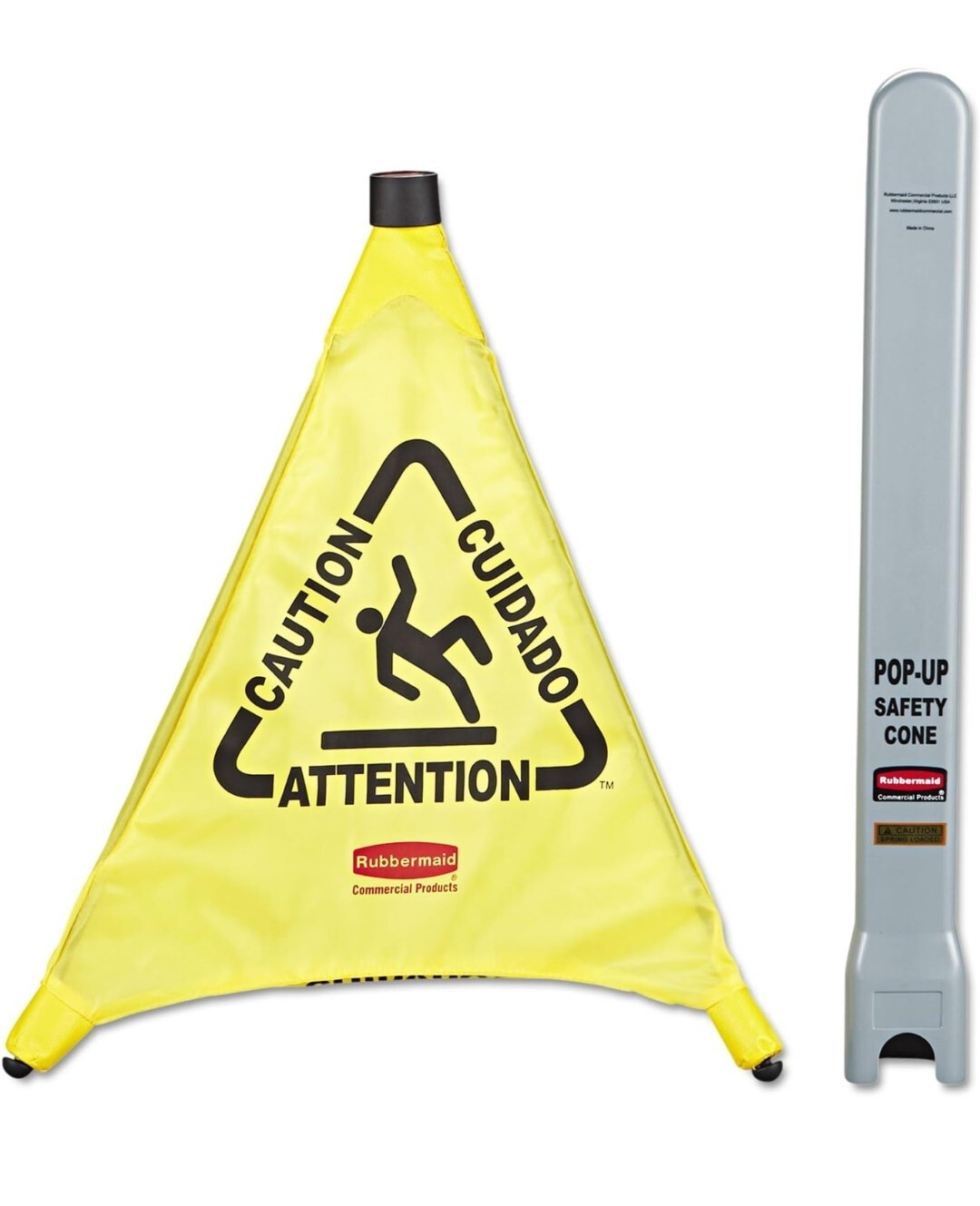 Rubbermaid Commercial Fg9s0000yel Pop-Up Safety Cone, 20 In H, 21 In W,
