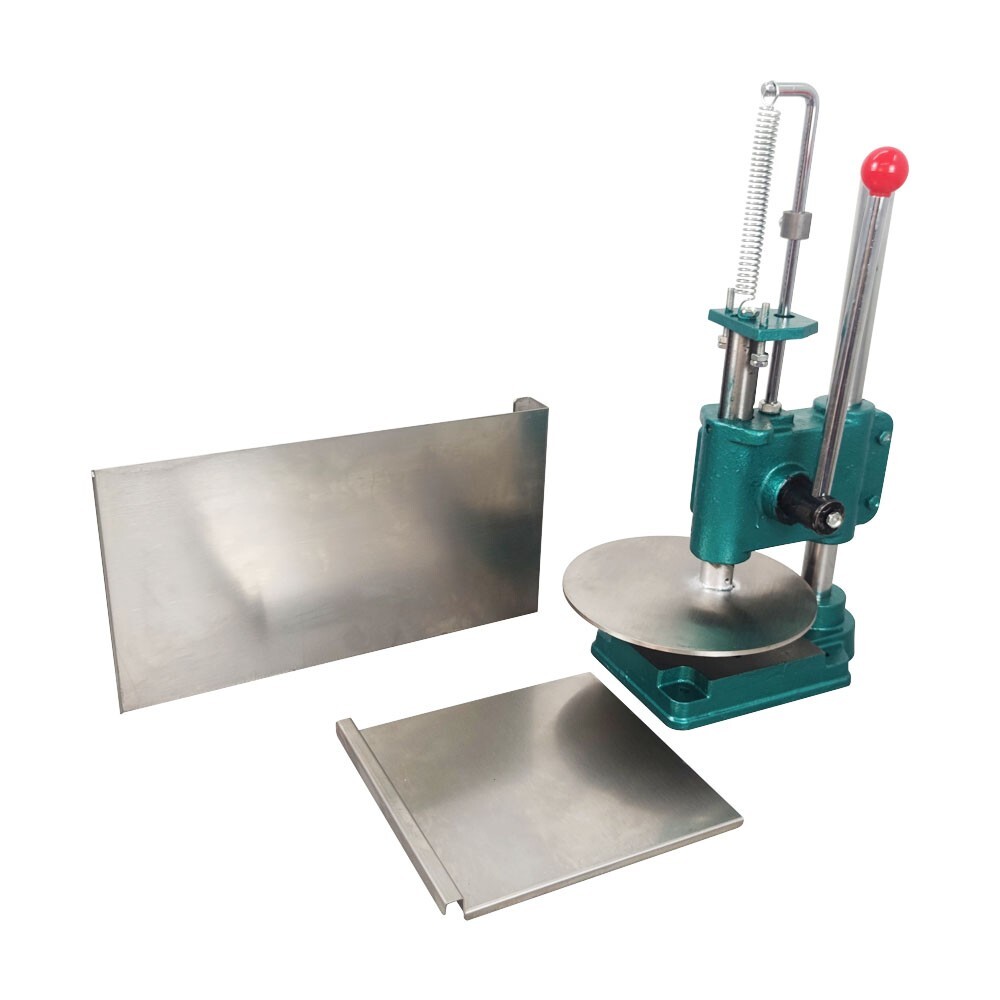 17KG 9.5inch Household Pizza Dough Pastry Manual Press Machine w/ 0.2″Thick Disc