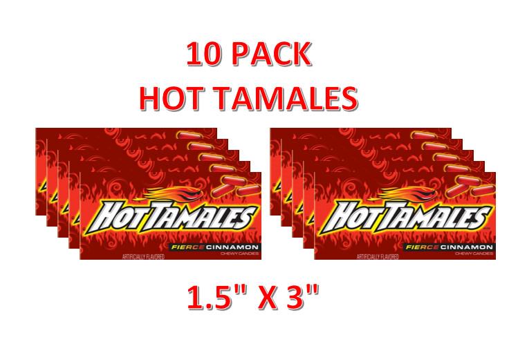 10 PACK Candy Vending Machine Label Sticker Decal 1.5 x 3″