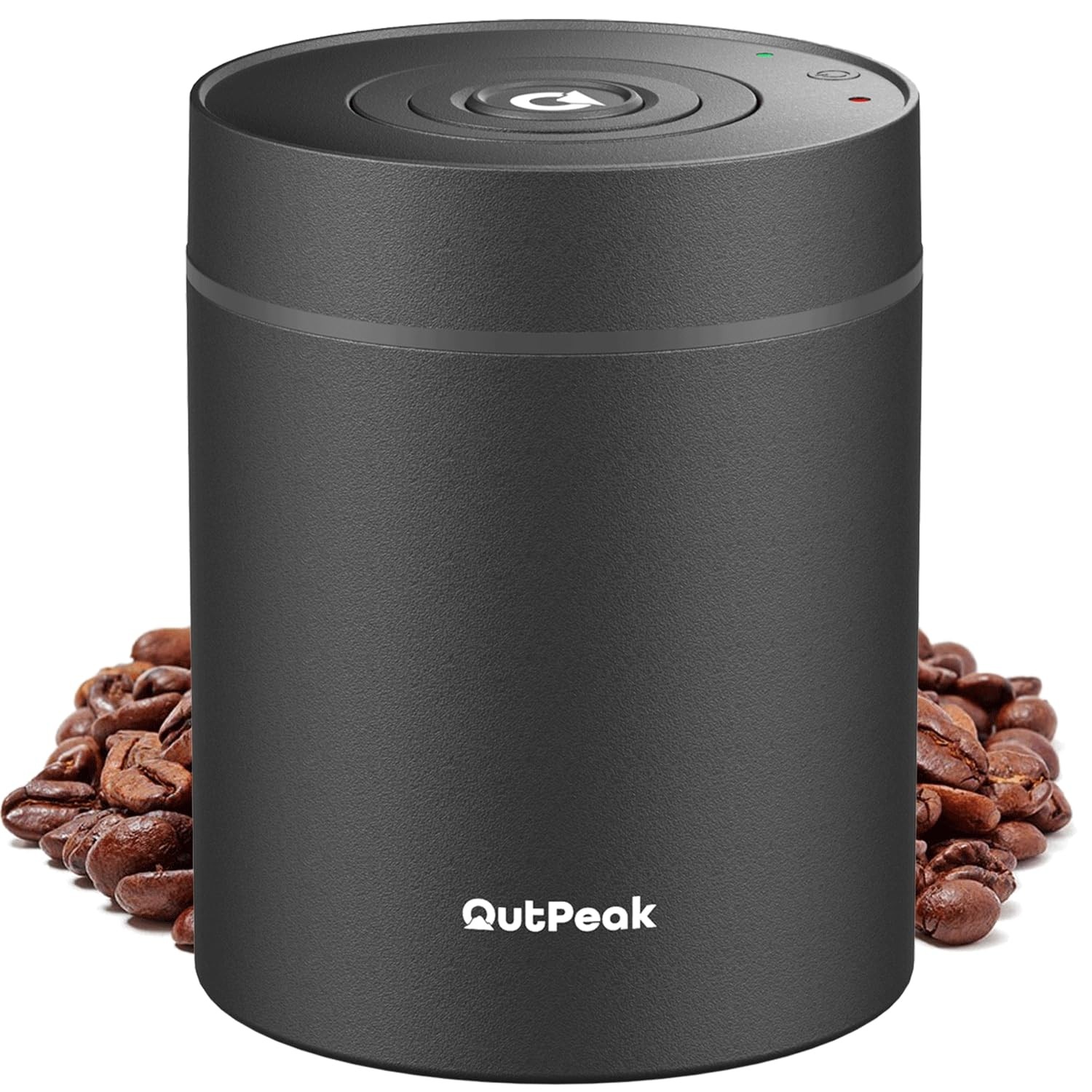 Outpeak 2025 Kilo Auto Vacuum Coffee Canister 1.8L For 21.2Oz Coffee Beans