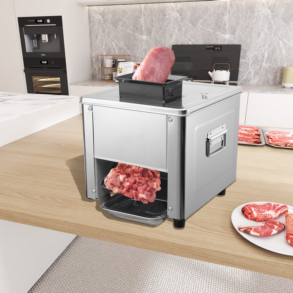 850W Electric Meat Cutting Machine Commercial Meat Cutter w/ 3.5 mm Blade Space