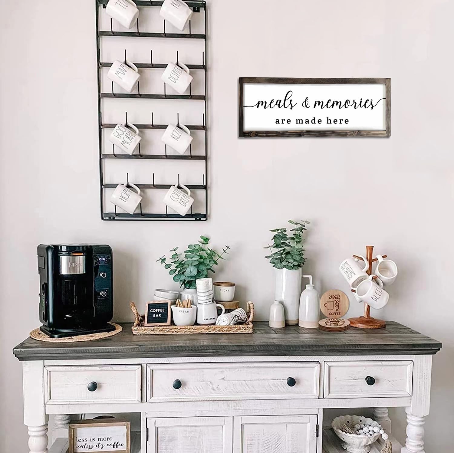 Dazingart Farmhouse Wooden Kitchen Wall Decor Sign