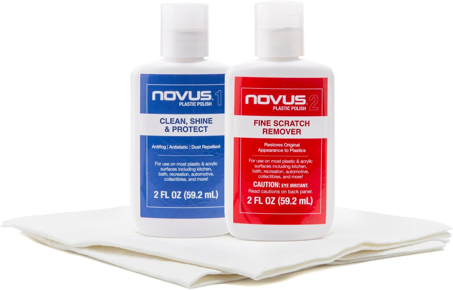 -PK2-2 | Plastic Clean & Shine #1, Fine Scratch Remover #2 and Polish Mates Pack