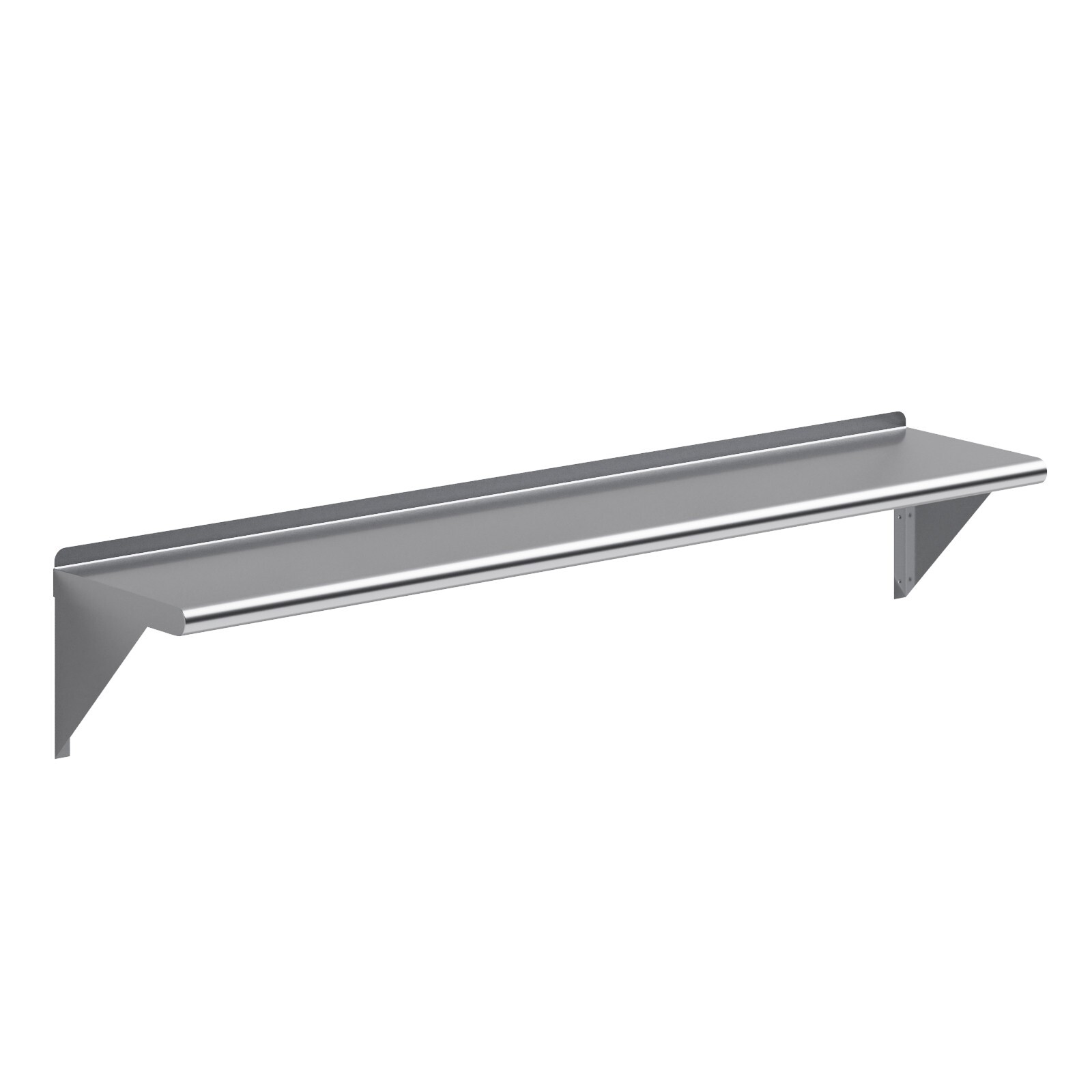 12″ x 60″ Metal Shelf | NSF Stainless Steel Wall Mount Floating Shelving