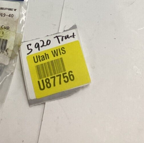 (QTY 5) T&S 000019-40 Brass Spray Valve Cup Polished Chrome Plated Brass