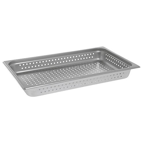 HUBERT® Steam Table Pan Hotel Pan Full Size Perforated Stainless Steel- 2 1/2 D