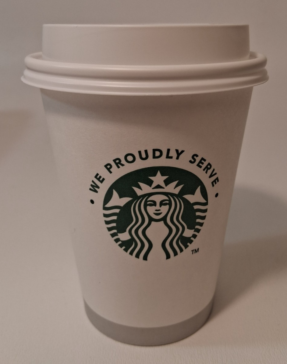 40 -12oz Cups Lids Coffee Cups 12 Ounce Starbucks Paper Hot Cups w Solo Cup Lids