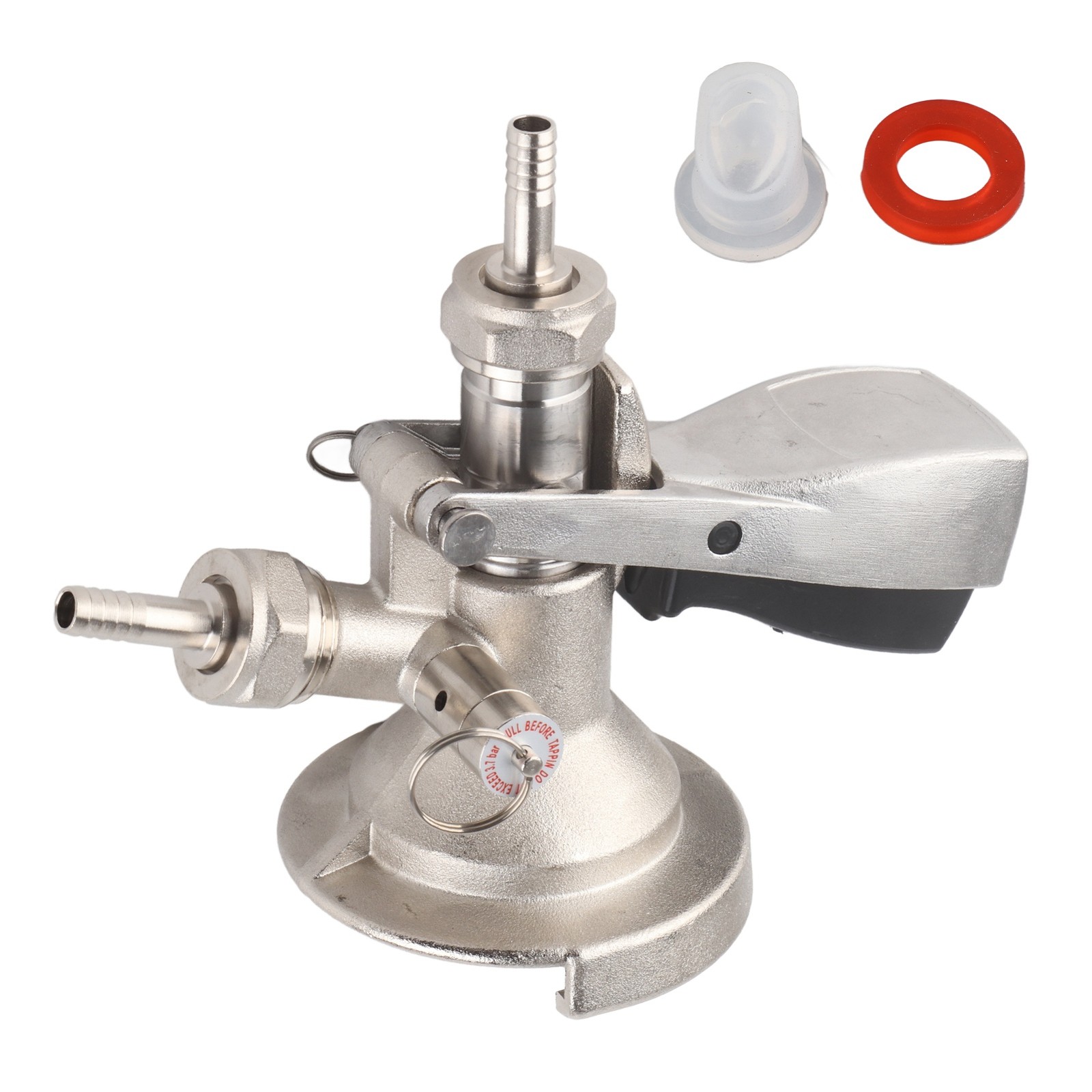 A Type Keg Coupler Corrosion Resistant Stainless Steel Beer Tap Dispensing Part
