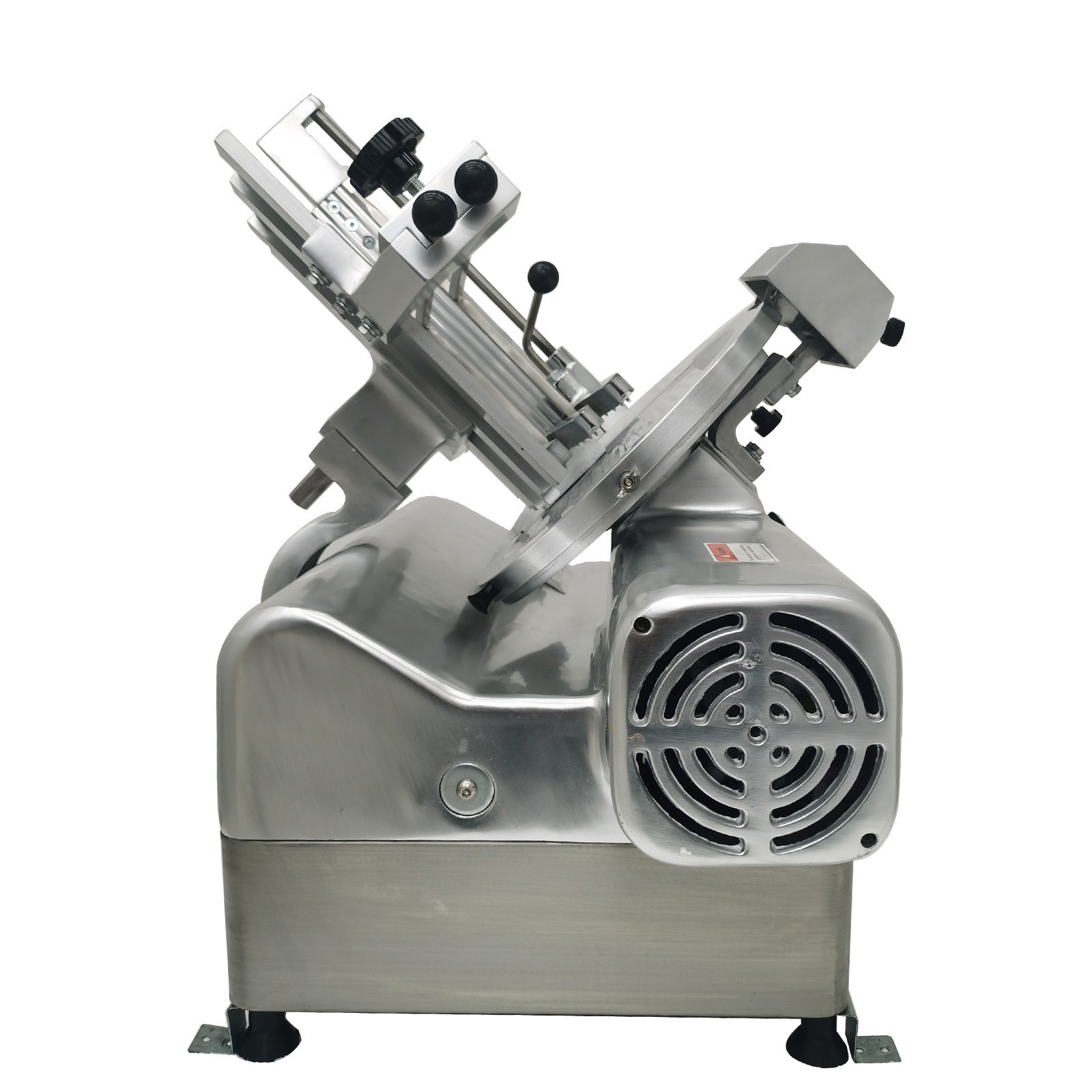 Auto Electric Frozen Meat Slicer Adjustable Thickness 0-15mm w Movable FoodBoard