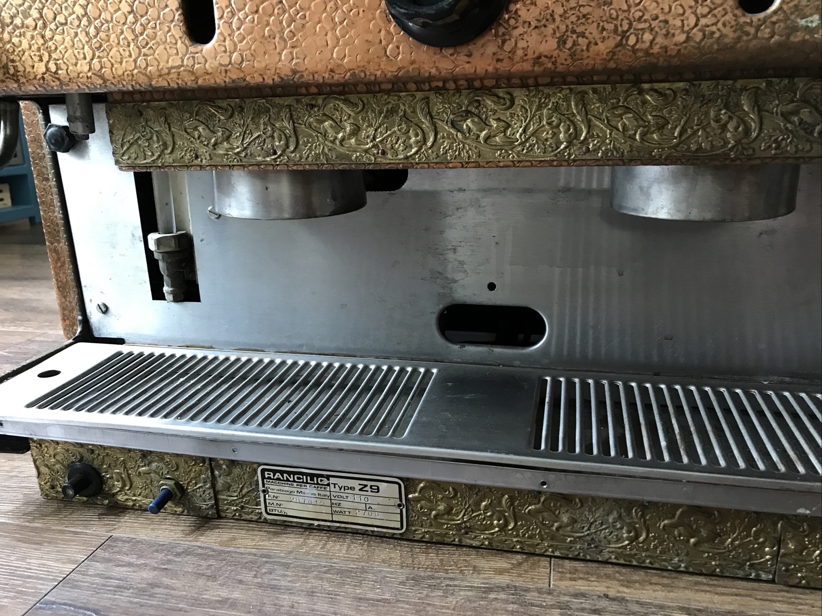 Rancilio Z9 COPPER & BRASS Semi Automatic Espresso Machine 120V FREE SHIP