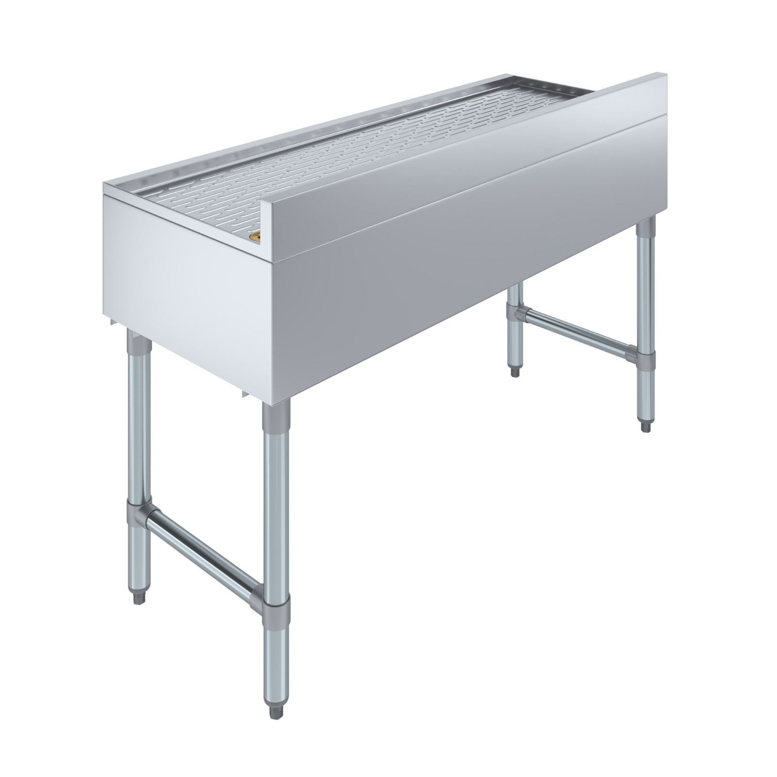 AmGood 48 in. x 18 in. Stainless Steel Underbar Drainboard