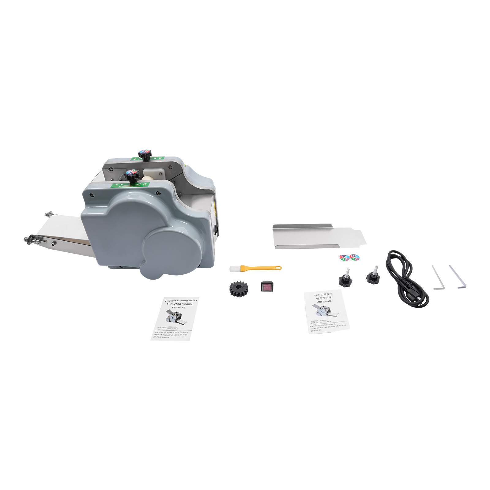 Automatic Electric Dumpling Wrapper Maker 60pcs/Min 9cm Mold 140W Silver