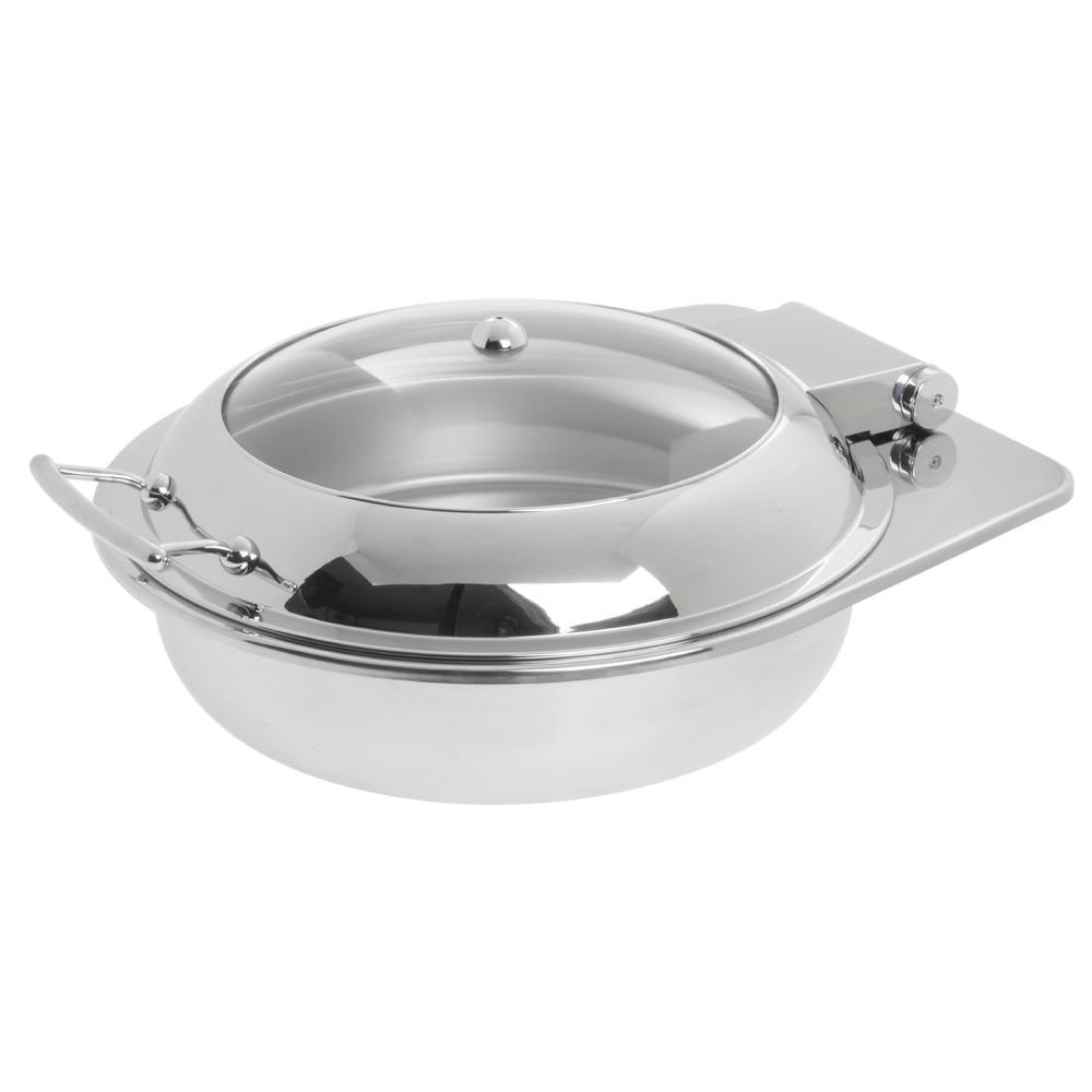 HUBERT® Induction Chafer 6 1/3 Qt Classic Round Stainless Steel – 16 7/10″L x 18