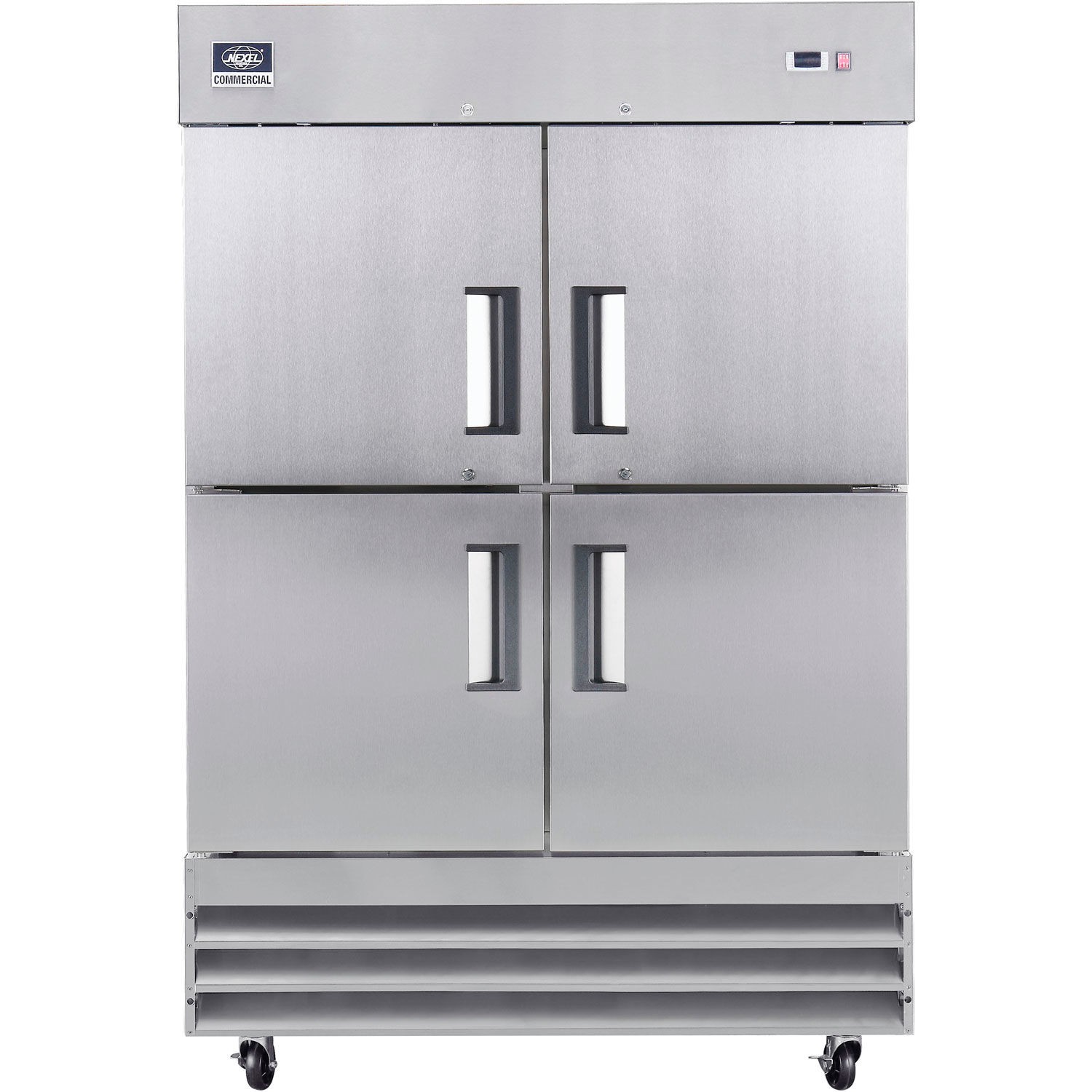 Nexel Reach In Split Door Refrigerator 4 Solid Doors 47 Cu. Ft.