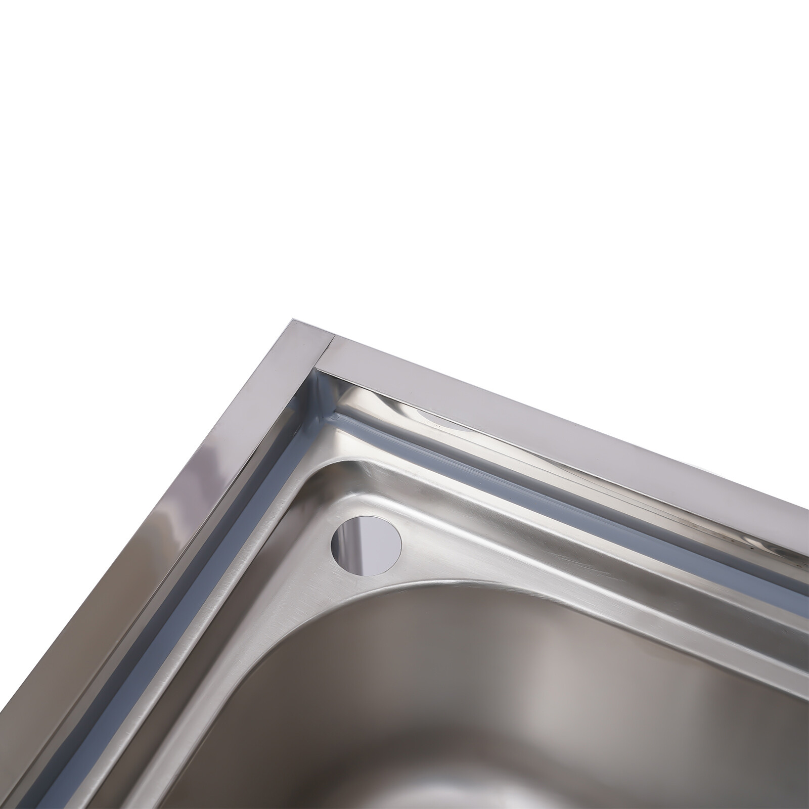 Utility Prep Sink 1 Compartment Stainless Steel Single Basin Bowl Kitchen Sink
