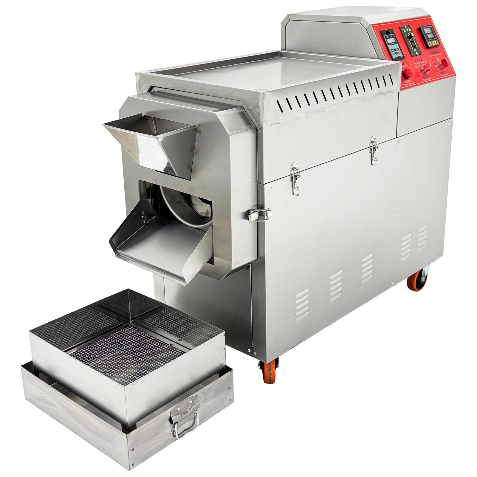 Auto Commercial Coffee Beans Roaster Nuts Bean Roasting Machine 27.5LBS 220V