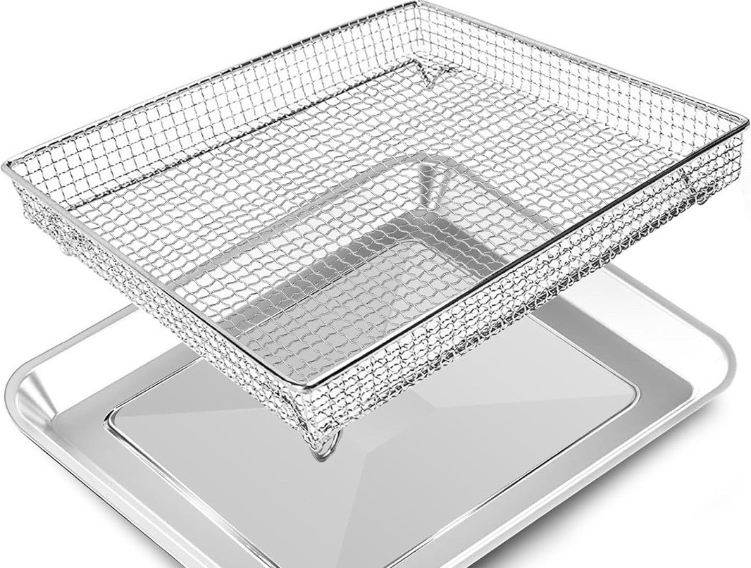 Stainless Steel Wire Mesh Deep Fryer Basket WITHOUT Drip Tray