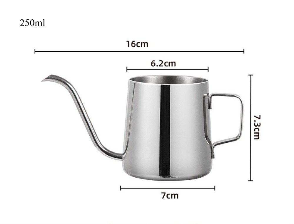 Stainless Hand Drip Coffee Pot Gooseneck Kettle Hanging Ear Coffee Non-stick