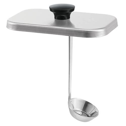 Server Products 82595 Lift-Off Stainless Steel Lid with Attached 1 oz. Ladle