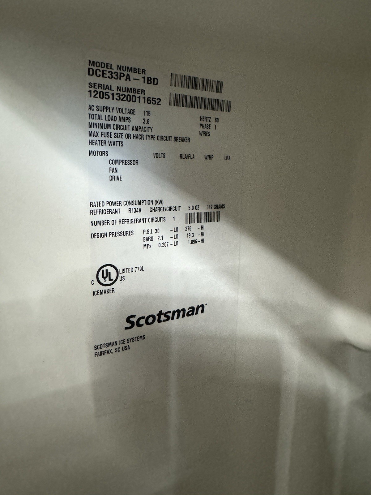 Scotsman Ice Maker