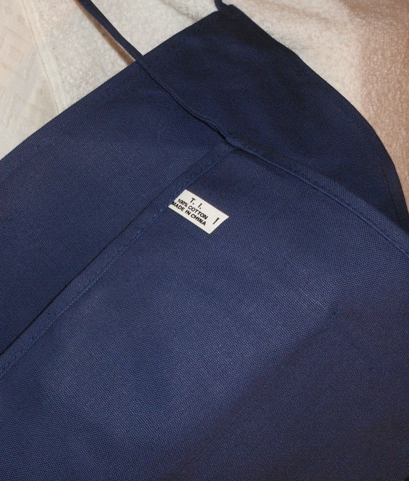 5 NEW!! Restaurant Waiter Waitress Flea Mkt. 2-Pocket Waist Aprons –Navy Blue