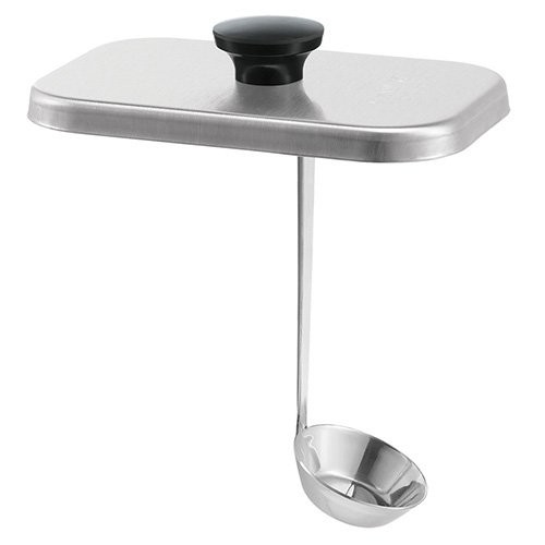 Server Products 82595 Lift-Off Stainless Steel Lid with Attached 1 oz. Ladle