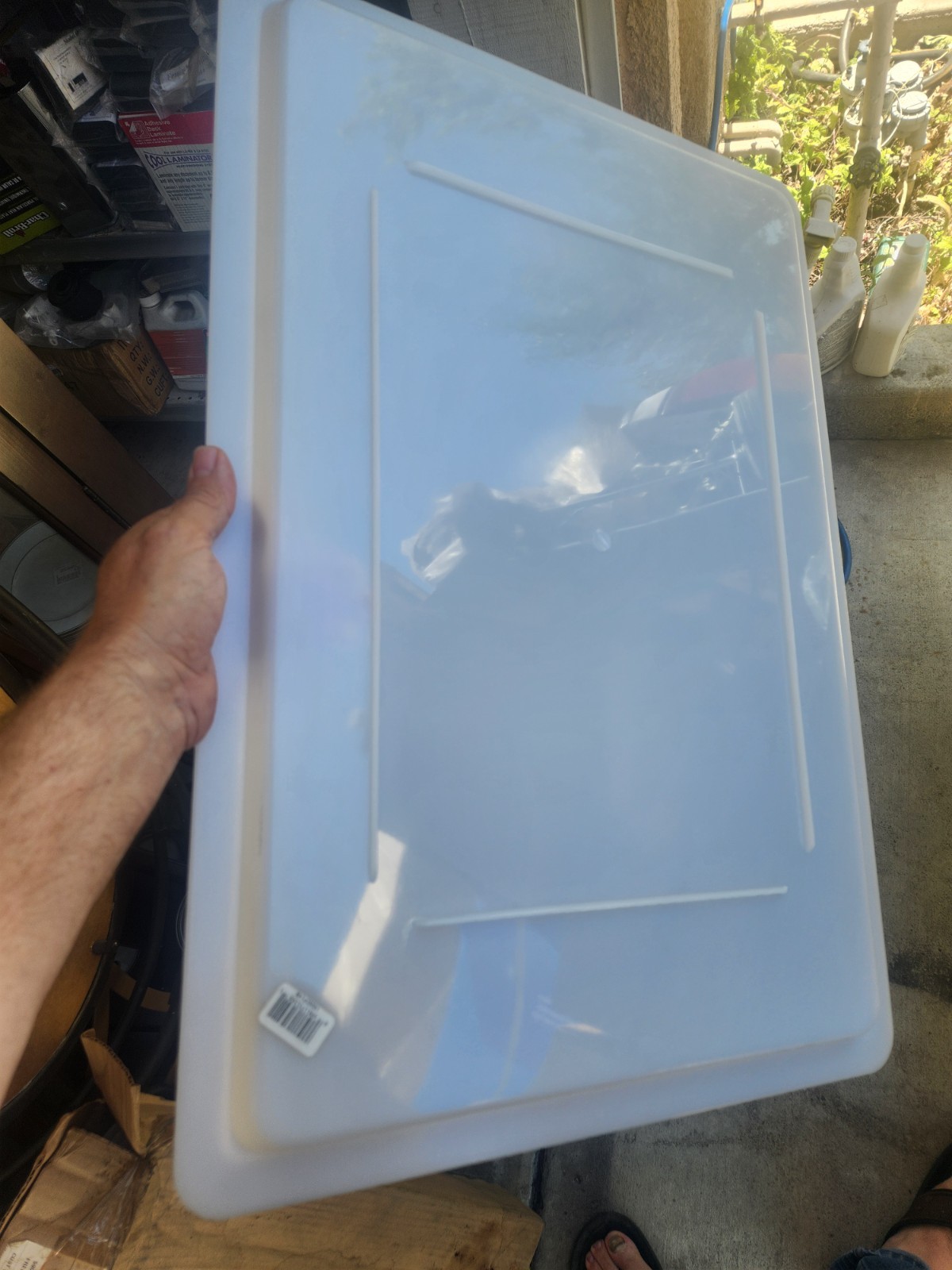 Cambro 1826CP148 White Poly 18″ x 26″ Food Storage Box Cover (5 Lids) new