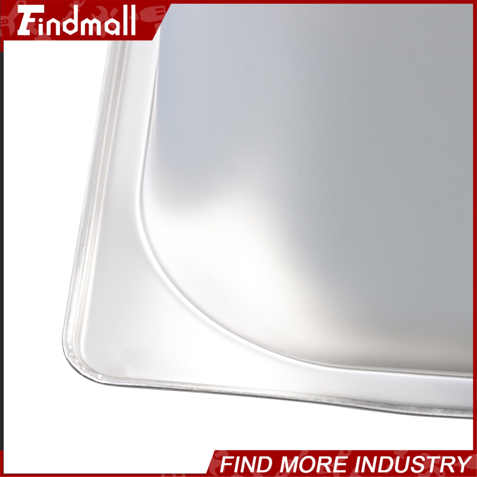 Findmall 4 Pack Set 6″ Deep 1/2 Size Steam Table Pans Hotel Prep Buffet Pan
