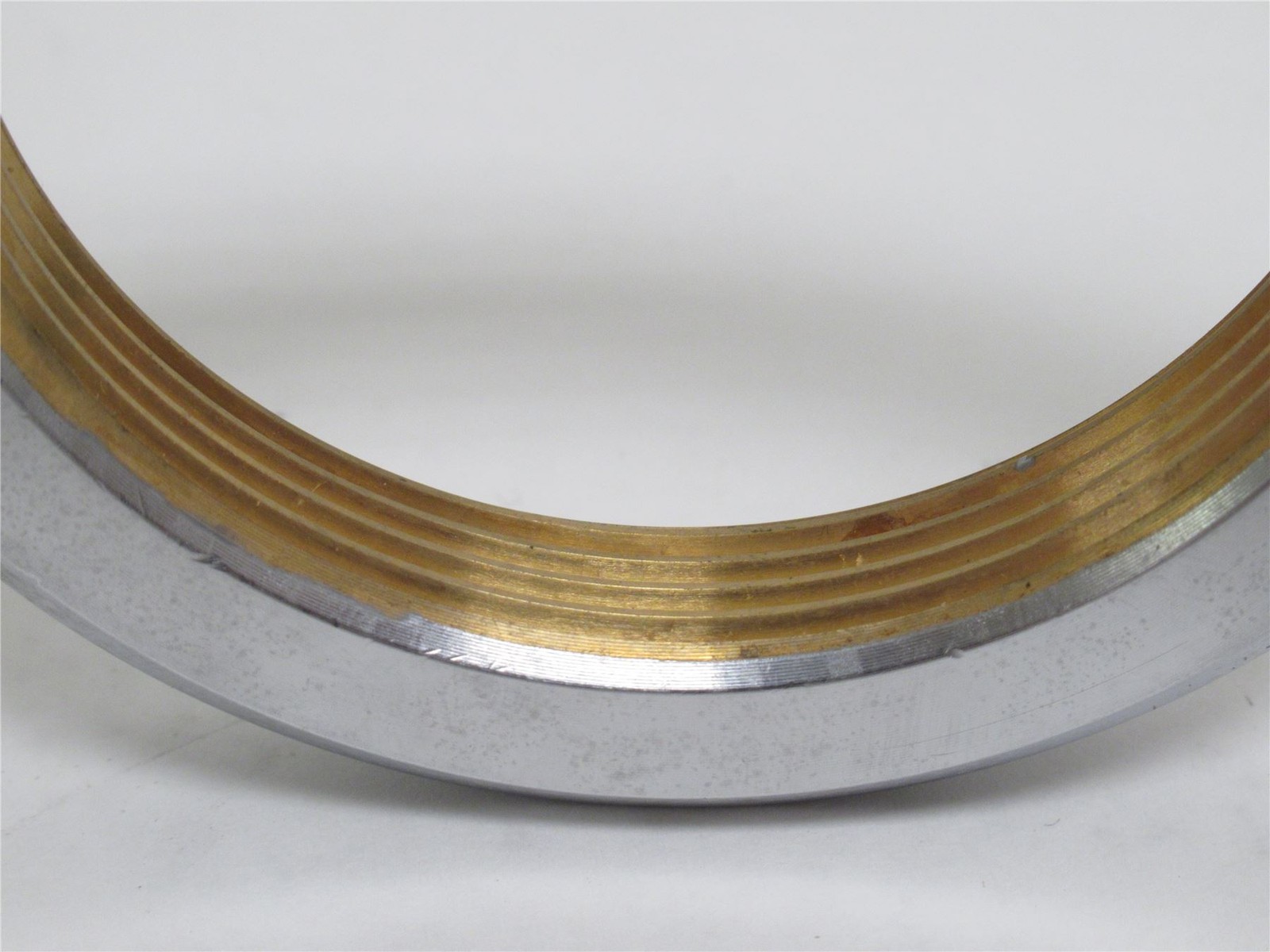 234190 New-No Box; Marel 534061 Slotted Nut; Plate Brass; 2-9/32″ID x 3-7/64″OD