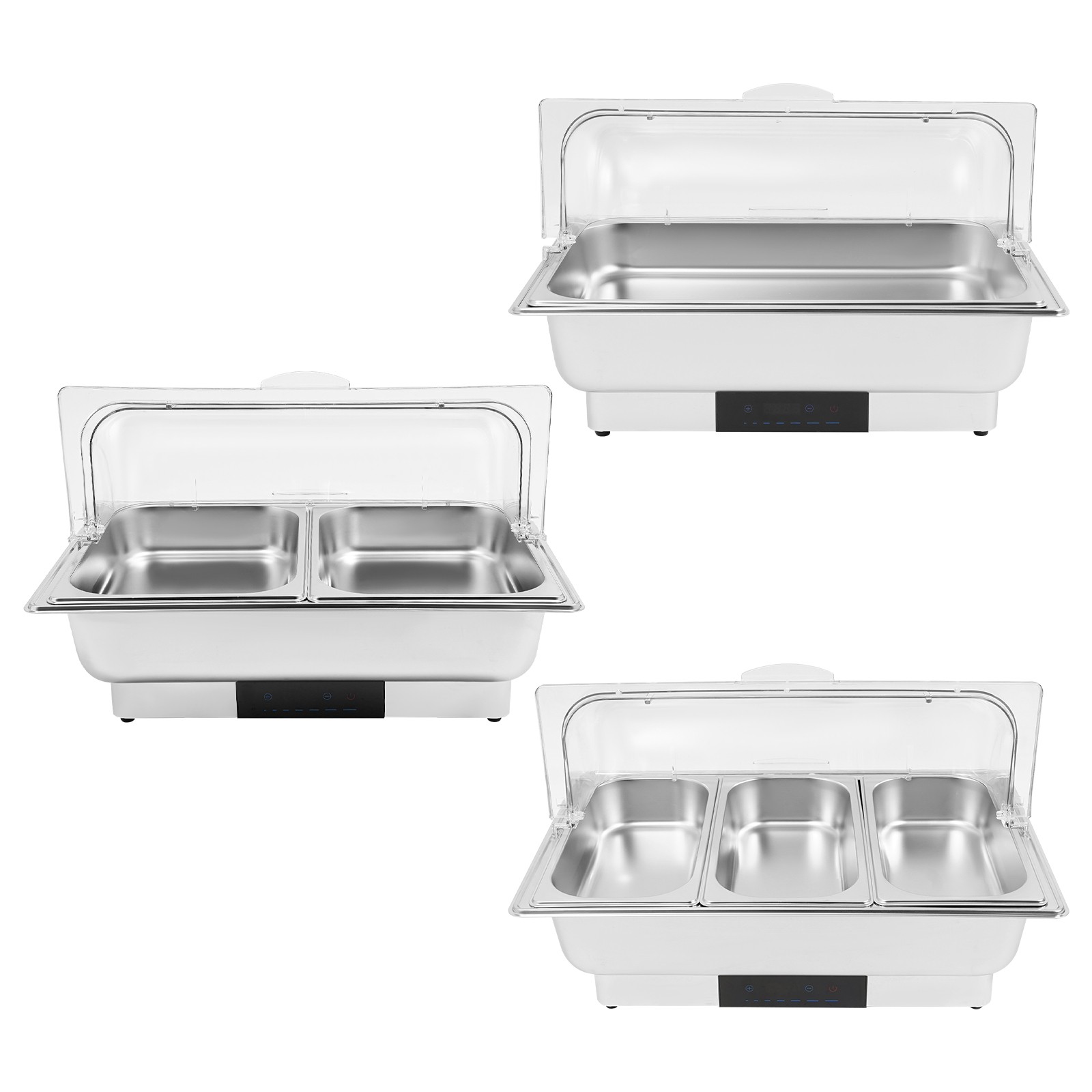 600W Chafing Dish Buffet Warmer Set Stainless Steel Food Warming Container 9L