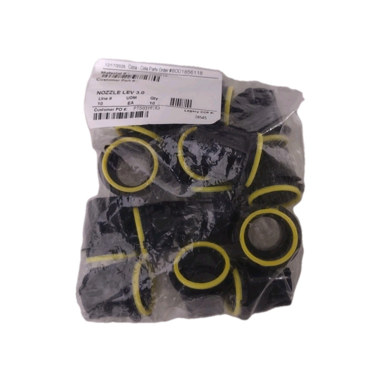 14 Pieces Black/Yellow Nozzle Lev 3.0 Coca-Cola PN: 28545