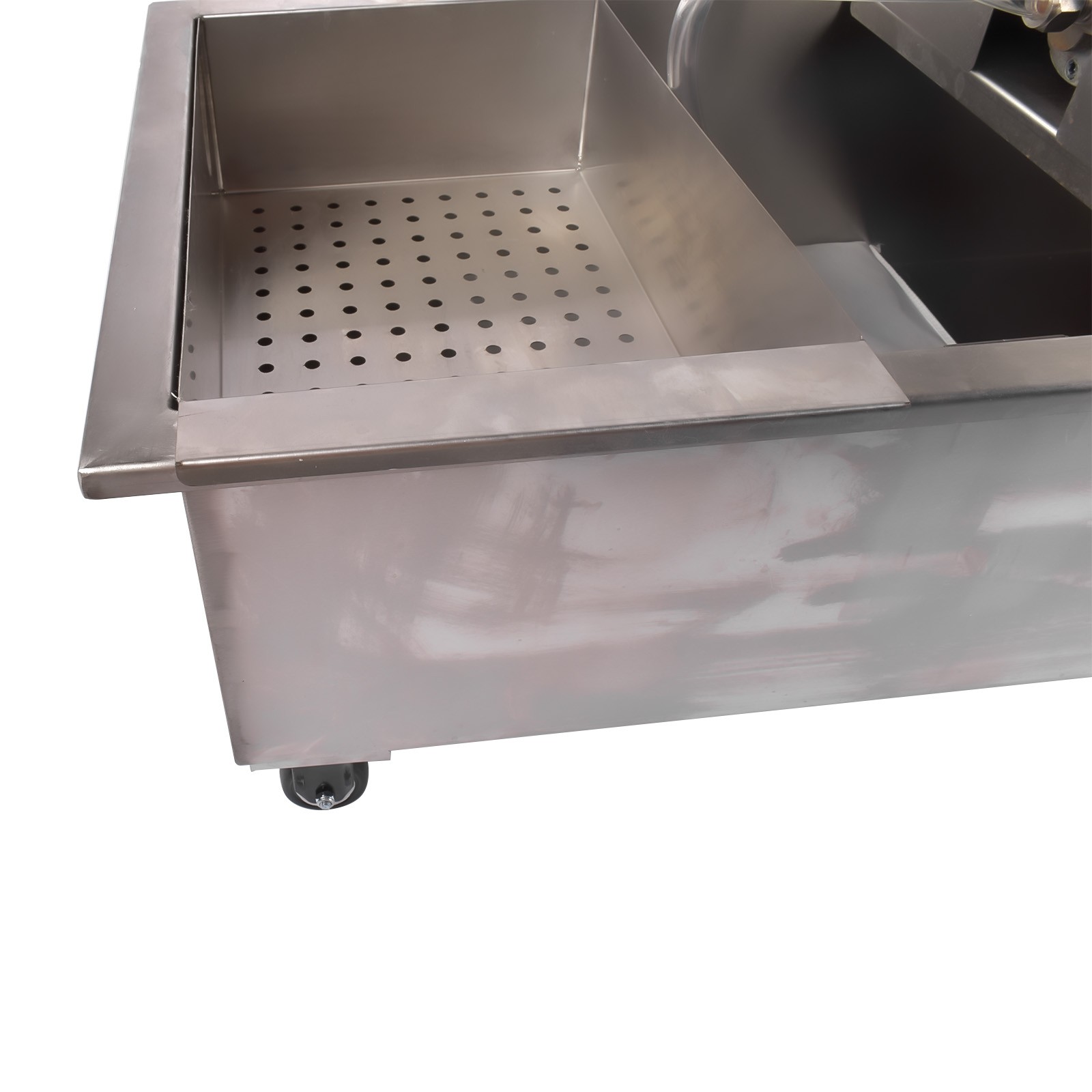 Fryer Oil Filter Cart Machine Commercial Cooking Oil Filtration System 110V 370W