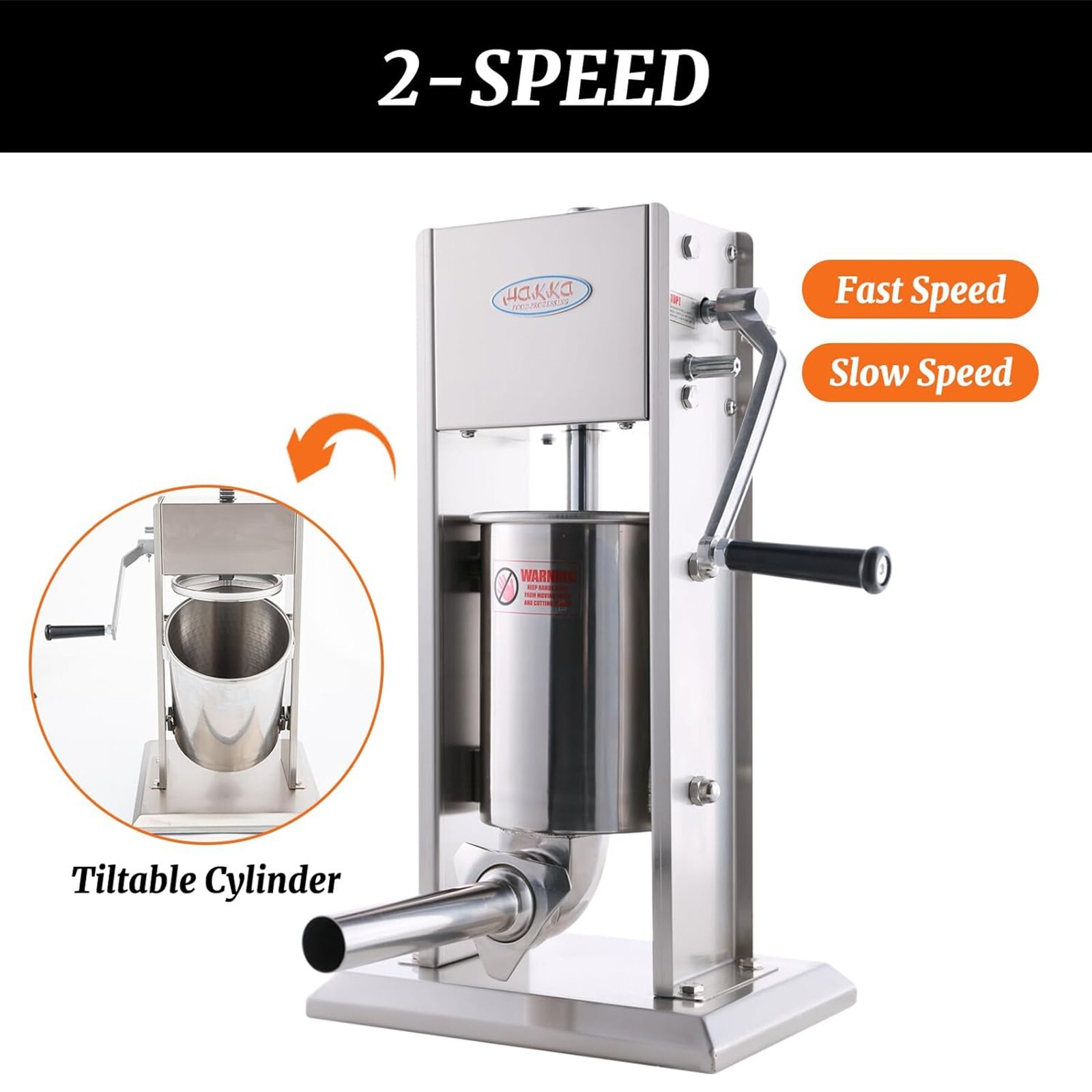Hakka 3L 7 Lbs Sausage Stuffer Meat Filler Machine with Spanish Churro Maker