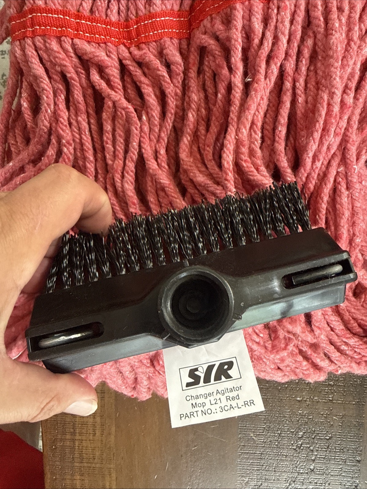 2 pack SYR Charger Mop Head, Red, Large 3CA-L-RR 1 mop heads