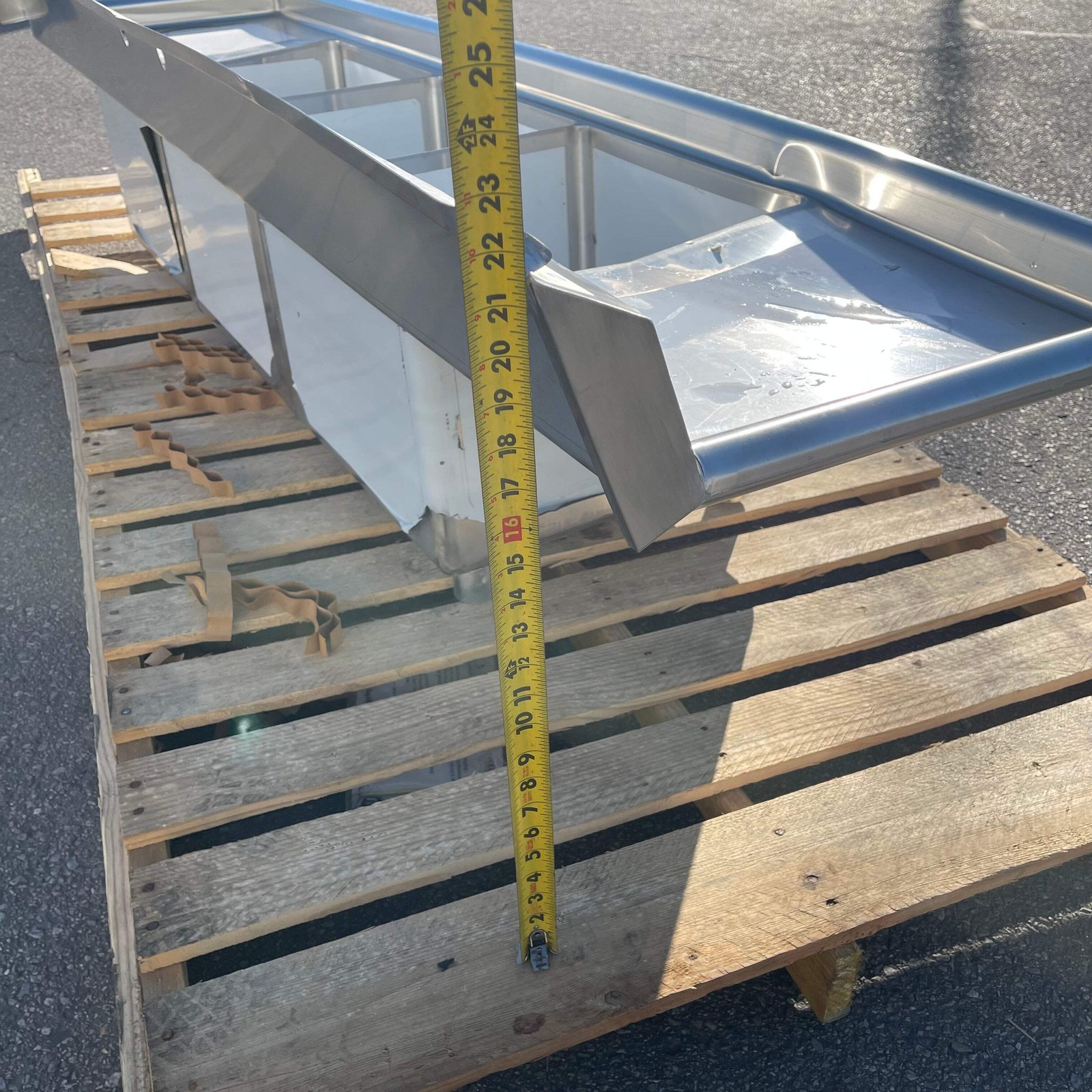 Z@ STEELTON Commercial 3 Compartment Sink 90” 18-gauge Stainless Steel 522CS3181