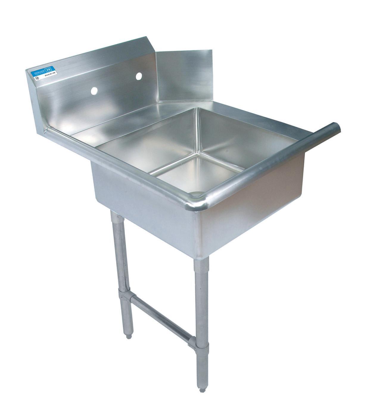 BK Resources BKSDT-26-L-SS 26″W Soiled Straight Dishtable Left Side
