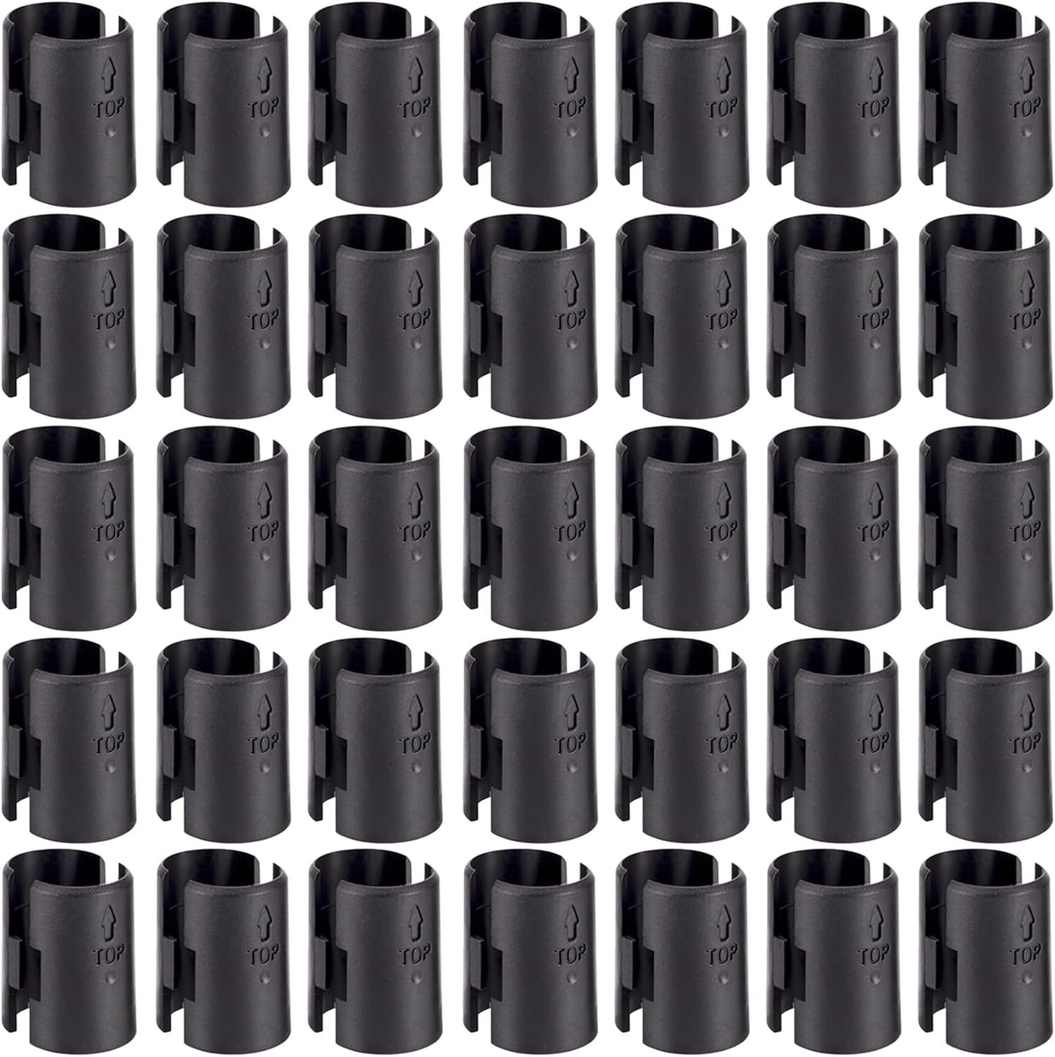 40 Pack Wire Shelf Clips – Replacements for 1″ Post Metal Shelving Systems