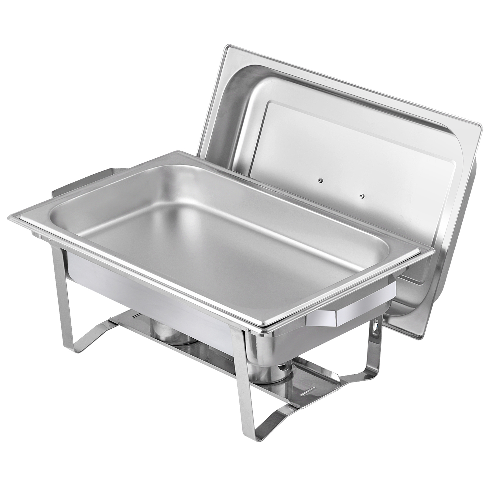 8 Pack Chafing Dish High Grade Stainless Steel Chafer Complete Set Silver 8QT