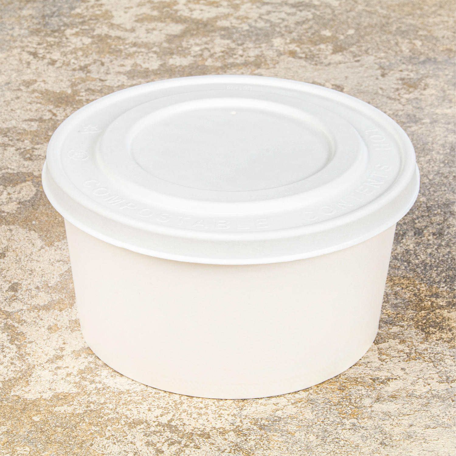 Karat Earth Fiber Paper Flat lid for 24-32 oz Paper Container (142mm) – 600 pcs
