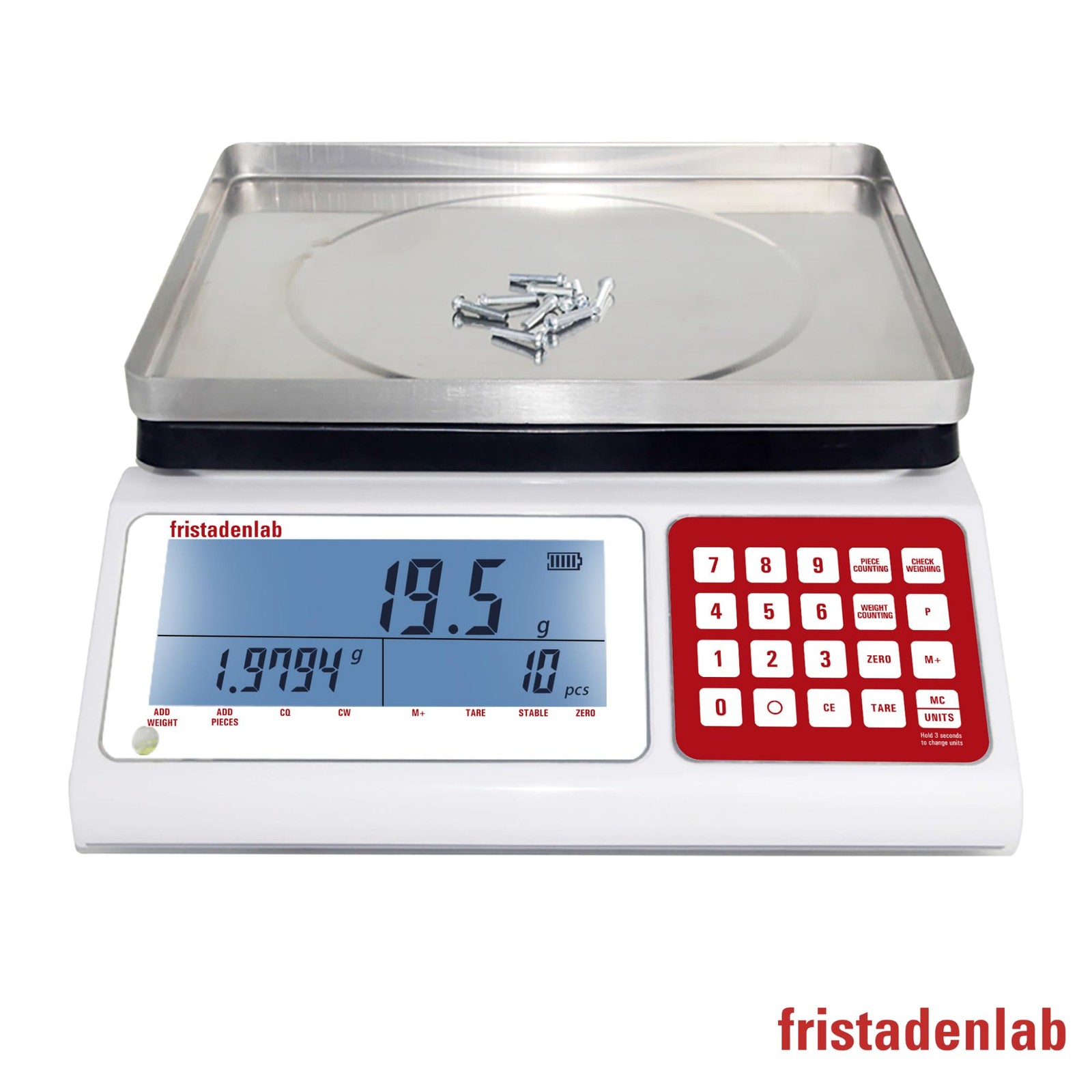Counting Scale for Small Parts | 15 kg x 0.5 g | USA Company | Units: g, lbs,…