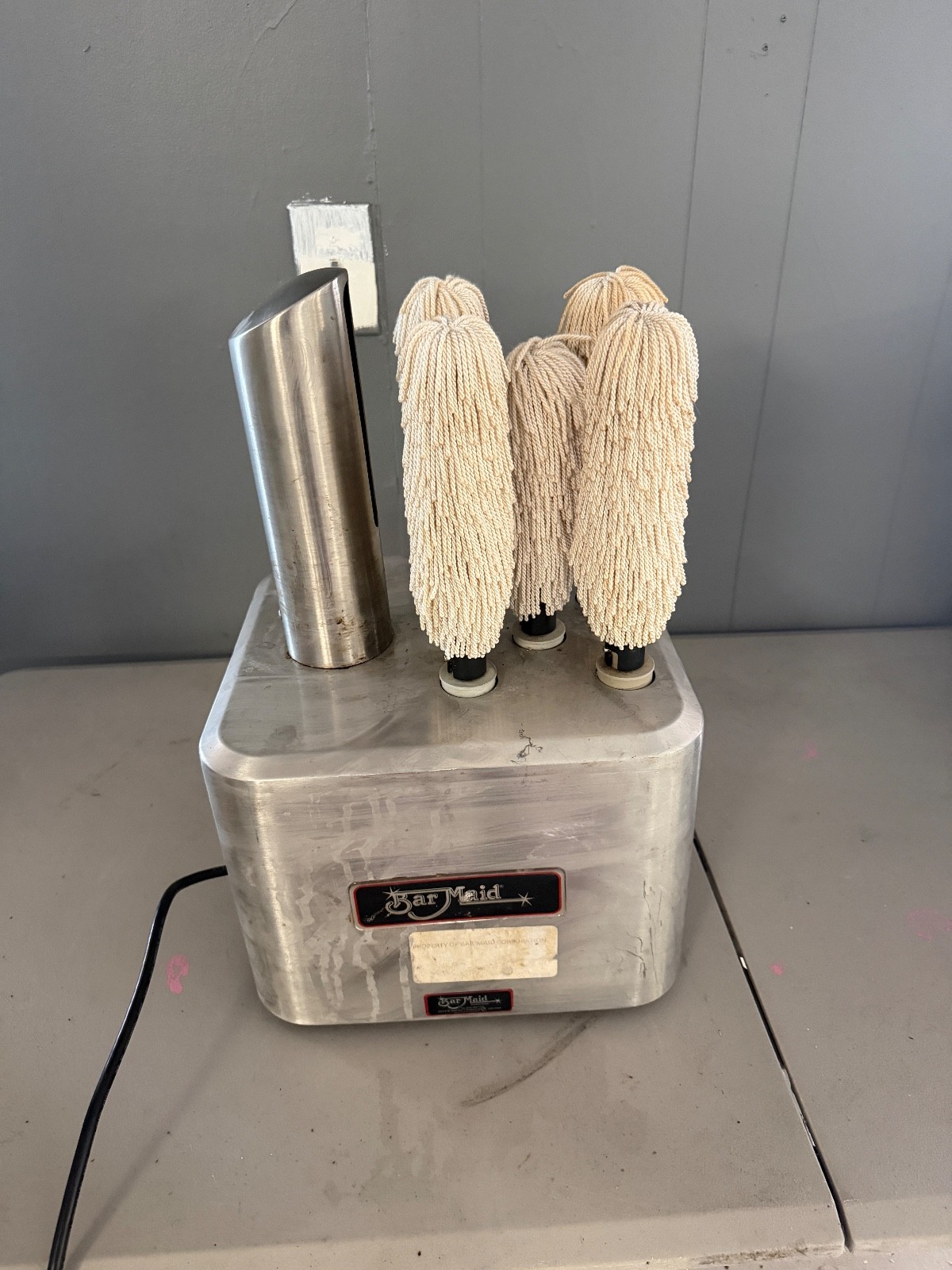 Bar Maid GP-100 5 Brush Upright Bar Glass Polisher Machine works great!